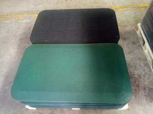 بلاط أرضيات مطاطي معاد تدويره مقاوم للصدمات لاستخدام ملعب الأطفال أسفل أرجوحة بلاط مطاطي خارجي - Product Image 2