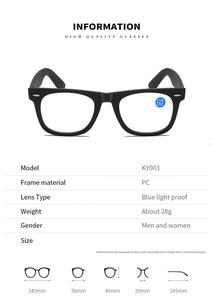 <span class=keywords><strong>Occhiali</strong></span> da Lettura in Plastica <span class=keywords><strong>con</strong></span> <span class=keywords><strong>Lenti</strong></span> Trasparenti <span class=keywords><strong>Anti</strong></span> <span class=keywords><strong>Luce</strong></span> <span class=keywords><strong>Blu</strong></span>, Stile Retrò, Nuova Moda, Personalizzabili - Product Image 6