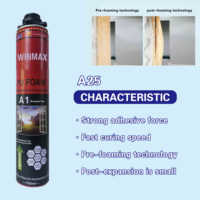 CHUANG MEI SHI A25 800g 750ml Adhésifs en mousse de polyuréthane multifonctionnels pour la construction de portes en bois et la maison, monocomposant