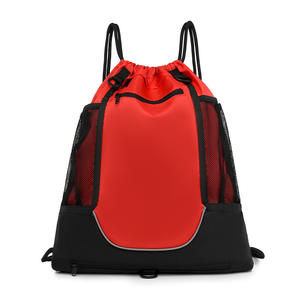Nouveau sac à dos de sport noir durable pour l'extérieur avec poche frontale en filet - Product Image 3