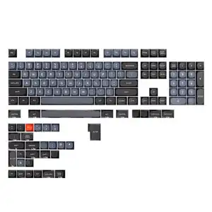 IDOBAO Rainbow Gradient Keycaps Kit MA Profile 141 Keys for 60 65 70 full size MX Mechanical Keyboard Gray Grey