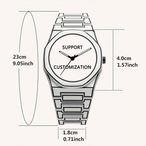 Reloj de Pulsera Personalizado con Foto, Diseño Propio, MOQ Bajo, OEM, Impresión por Sublimación, Esfera en Blanco - Product Image 3