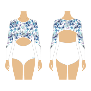 Haute Qualité Ombre Sublimation <span class=keywords><strong>À</strong></span> Manches Longues Vêtements De Danse <span class=keywords><strong>Ballet</strong></span> Compétition De Gymnastique Justaucorps - Product Image 3