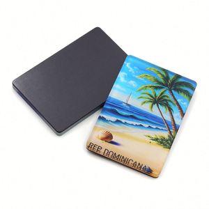 Aimant de réfrigérateur fabriqué en usine, représentant des bâtiments colorés d'Oranjestad, Palm Beach, Aruba, île balnéaire, souvenir de <span class=keywords><strong>voyage</strong></span> - Product Image 3
