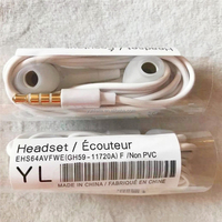 Écouteurs filaires EHS64 YL avec micro, casque intra-auriculaire mains libres universel 3,5 mm pour Samsung S3 I9300 S4