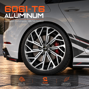 ล้อแม็กซ์ LSW Luxury Forged Alloy ขนาด 22 นิ้ว ลายเรขาคณิตแบบกลวง หน้าผิวขัดเงา ผลิตจากอะลูมิเนียม 6061-T6 สีสั่งทำพิเศษสำหรับรถยนต์ - Product Image 5
