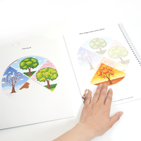 Maßgefertigtes Wire-O-Bindungs-Notizbuch Metall-Doppelschlaufen Loseblatt-Notizbücher Schreibwaren Kinder-Arbeitsheft Schüler-Lernbuch