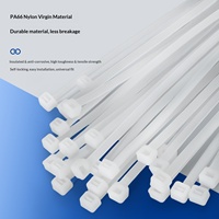 100 attaches-câbles autobloquantes en nylon 66, robustes, résistantes aux UV, en plastique, pour usage industriel et domestique