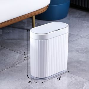 Cubo de Basura Automático con Sensor de 8L para Coche, Hogar y Baño, Hecho de Plástico, Cubo de Basura Inteligente Comercial para Escritorio, con Logotipo Personalizado - Product Image 2