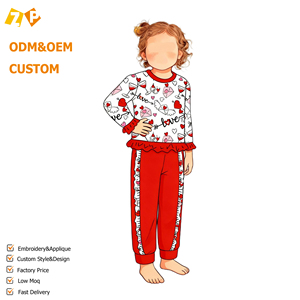 Abbigliamento Morbido in Bambù per Neonati, Pigiama in Bambù RTS, Set Due Pezzi per Bambini, Completo a Maniche Lunghe per Bambini - Product Image 1