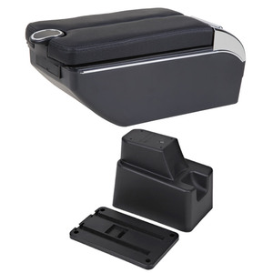 Boîte d'accoudoir VTEAR en ABS avec USB et porte-gobelet pour <span class=keywords><strong>Renault</strong></span> <span class=keywords><strong>Captur</strong></span>/Kaptur 2014-2018 – Amélioration du rangement intérieur de la voiture - Product Image 2