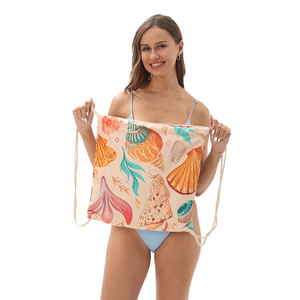 Custom 2-in-1 Foldable Beach Towel, Sand-Free Quick-Dry 70x140/80x160cm Absorbent Printed Microfiber Pool Towel for Summer - Product Image 4