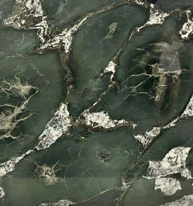 שיש אי ירוק - אבן טבעית עם ורידים בצורת עננים, לוח דקורטיבי יוקרתי לקירות/ריצוף/משטחים - Product Image 2