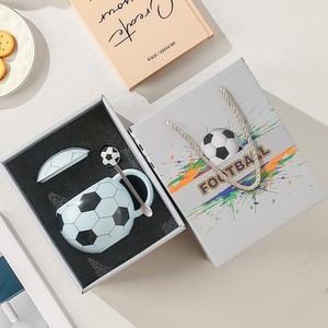 Creative Soccer Souvenir Ceramic <b>Coffee</b> <b>Mug</b> Gift <b>Set</b> for Football Club - Product Image 5