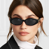 Lucky — lunettes de soleil ovales pour femmes, rectangulaires, petits verres, bas de teinte, tendance, yeux de chat, nouveau Style, MN1170