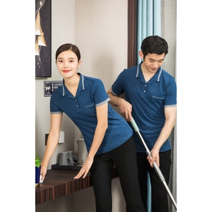 Uniforme <span class=keywords><strong>de</strong></span> ménage pour hôtel, ensemble <span class=keywords><strong>de</strong></span> vêtements <span class=keywords><strong>de</strong></span> travail à manches courtes pour le personnel <span class=keywords><strong>de</strong></span> <span class=keywords><strong>nettoyage</strong></span>, tenue professionnelle pour les employés d'étage, <span class=keywords><strong>printemps</strong></span>-été 2022-09 - Product Image 2
