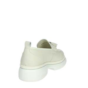 Mocasines de Mujer K-10702, Zapatos de Plataforma Blancos de Cuero - Product Image 3