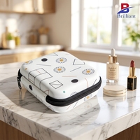 Étui de rangement cosmétique rigide en EVA OEM, organiseur de maquillage, sac de voyage pour produits de beauté et articles de toilette, logo personnalisé