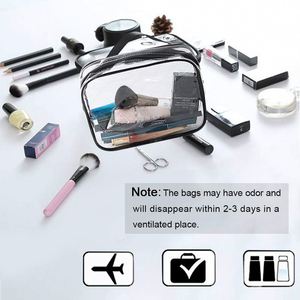 Juego de Bolsas de Maquillaje Transparentes Multiusos, Organizador de Artículos de Aseo Impermeable para Almacenamiento Diario de Cosméticos, Viajes y Viajes de Negocios - Product Image 4