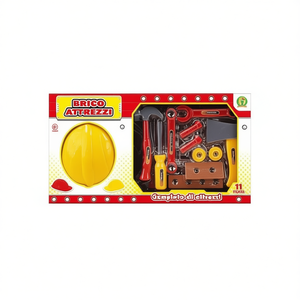 Ensemble d'outils Brico Attrezzi 11 pièces, jouet de construction pour enfants avec casque et outils - Product Image 2