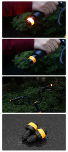 Waterproof IPx6 LED <b>Battery</b>-Powered Portable Universal Bicycle <b>Lights</b> <b>Outdoor</b> Multifunctional Warning <b>Lights</b> Backpack <b>Lights</b> - Product Image 5
