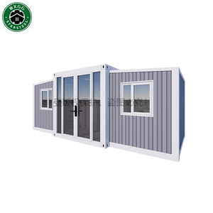 Maison préfabriquée en panneaux sandwich en kit, 2-3 chambres, installation rapide, maison conteneur extensible - Product Image 1