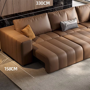 Ý tối giản điện đa chức năng giường nữ hoàng đặt một cú nhấp chuột Kính thiên văn <span class=keywords><strong>sofa</strong></span> dễ dàng chuyển đổi khung gỗ Ba thiết kế chỗ ngồi - Product Image 1