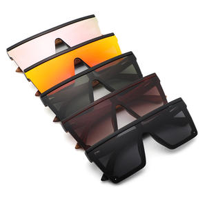 Lunettes de soleil carrées à monture large Conchen, branches en bois noir, protection UV400, unisexe, tendance - Product Image 4