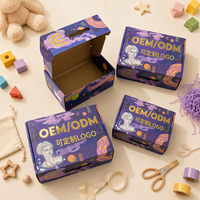 Boîte en carton ondulé kraft personnalisée pour l'emballage de jouets et de cadeaux, écologique, recyclable, pliable, boîte d'expédition en forme d'avion, avec logo