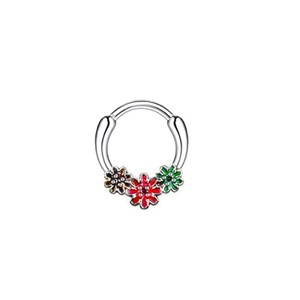 Gran oferta de anillo de <span class=keywords><strong>Nariz</strong></span> de acero inoxidable, traje de circón, gota de aceite, mariposa, anillo dividido sin costuras, <span class=keywords><strong>nariz</strong></span>, uñas, tabique Nasal, joyería <span class=keywords><strong>para</strong></span> punción - Product Image 6