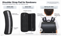 Housse de bandoulière en nylon amovible et rembourrée avec bande réfléchissante, sacoche d'ordinateur portable portable à bandoulière unique, respirante et décompressionnelle