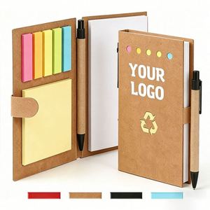 JW1774 Custom Combination Sticky Notes Notebook Promotional Gifts Printed Memo <b>Pad</b> with Pen - Product Image 1