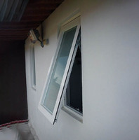 DEEZON China Factory Best Selling Australian Standard Aluminio Doble acristalamiento Ventanas correderas Toldo Ventana o Puerta de aluminio