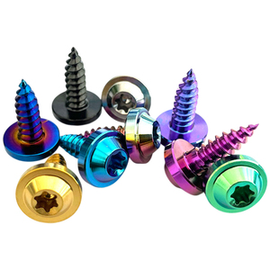 Vis autotaraudeuses à tête parapluie Torx en titane M4 M5, couleurs PVD anodisées, pour carénage <span class=keywords><strong>de</strong></span> moto - Product Image 6