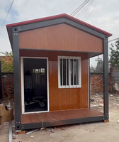 Maison préfabriquée modulaire en acier, maison triangulaire en conteneur, maison préfabriquée pour villa