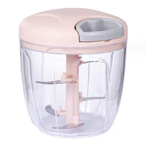 Mini tay kéo chuỗi thực phẩm Thịt Rau cắt Slicer Hướng dẫn sử dụng thực phẩm Chopper