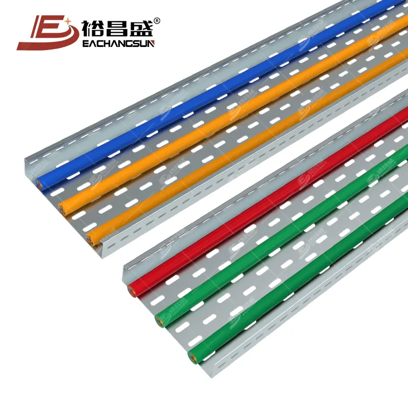 Solar System Outdoor Galvanized Cable Tray Perforated Type Cable Trunking Custom Size Hot Dip Galvanized Cable Tray