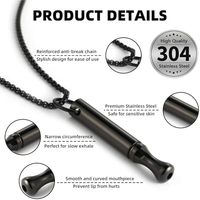 Collier respiratoire pour arrêter de fumer et de vapoter avec des capsules de menthe rechargeables, collier pour soulager l'anxiété, inhalateur sans fumée pour adultes