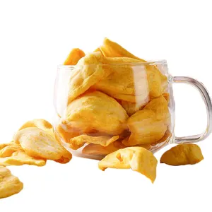 Sachet visible chips de jacquier frites chips de fruits frais déshydratés sans OGM sans pigments collation de fruits jac frits sous vide
