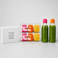 Bouchon de bouteille de matcha aromatisé, mélangeur de boisson portable sans sucre, 3 bouchons, vente en gros, marque privée OEM, mouture ultra-fine 1000 mailles, 7,5g