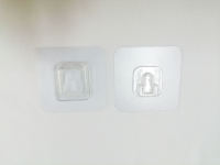 Crochets de rangement adhésifs double face robustes, crochets muraux en plastique PVC transparent pour une utilisation en cuisine