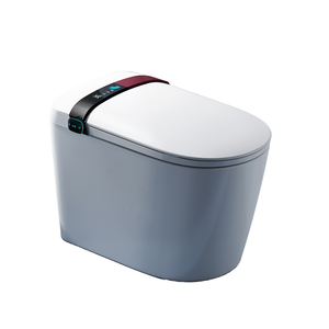 WC Intelligente Monoblocco Allungato con Sedile Riscaldato, Sensore Plantare Automatico, Telecomando Incluso e Vaso in Ceramica - Product Image 1