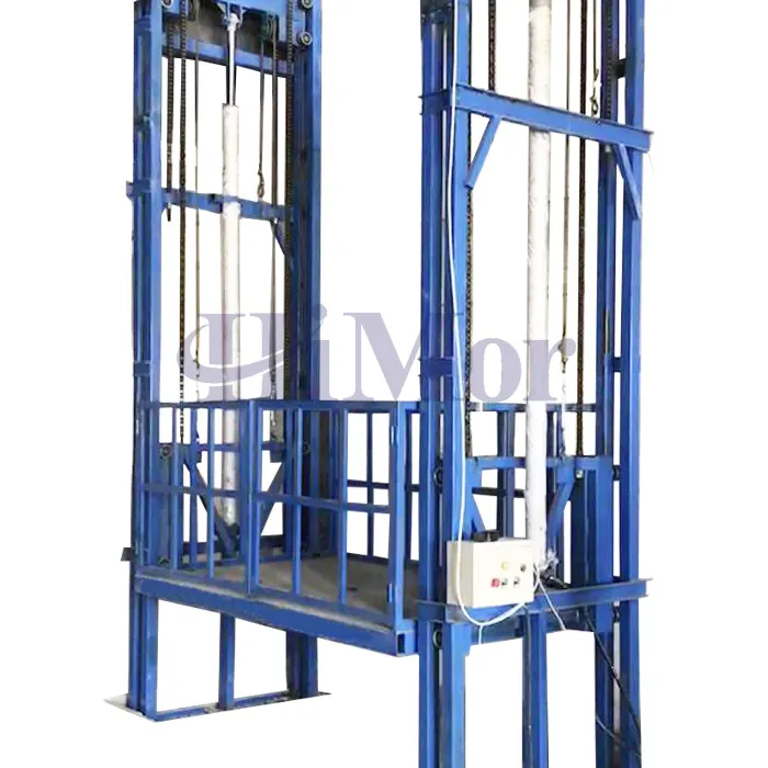 Mezzanine levantador de mercadorias hidráulica vertical para carga