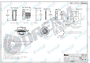 Dream-START 230V Ổ cắm điện IP66 không thấm nước 4-pin zhaga NEMA cắm với ổ cắm hộp IP66 tiêu chuẩn - Product Image 6