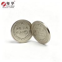 Jetons personnalisés en laiton, pièces de monnaie en alliage de zinc pour jeux vidéo, jetons d'amusement personnalisés pour machines d'arcade et distributeurs de bonbons