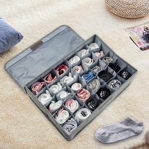 30- कोर फोल्डेबल पॉलिएस्टर अंडरवियर दराज भंडारण बॉक्स पर्यावरण-अनुकूल मोजे अंडरवियर ऑर्गनाइज़र कवर जगह बचाने वाला संगठन - Product Image 6