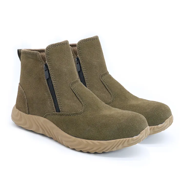 Maxifashionable moda çelik ayak Safeti ayakkabı hafif kaymaz çimento şantiye koruyucu iş ayakkabısı