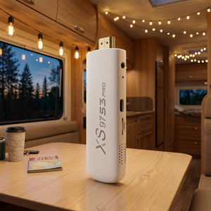 สมาร์ททีวีสติ๊ก Android รุ่น XS97 S3 Pro คุณภาพสูง รองรับ 4K HDR และ WiFi <span class=keywords><strong>6</strong></span> หน่วยความจำ 2GB+8GB รองรับหลายภาษา สำหรับการสั่งซื้อจำนวนมาก ราคาพิเศษ - Product Image 1