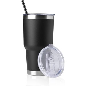 30oz Stainless Steel Vacuum Insulated Tumbler <b>Double</b> <b>Wall</b> Travel Cup with Lid Leak Proof Thermal <b>Mug</b> - Product Image 1