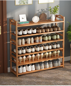 XJ01 Meilleure vente Étagère <span class=keywords><strong>à</strong></span> <span class=keywords><strong>chaussures</strong></span> en bambou <span class=keywords><strong>à</strong></span> 5 niveaux 70 cm Prix abordable Grand mobilier de maison Moderne 50 pièces Armoires de rangement - Product Image 4